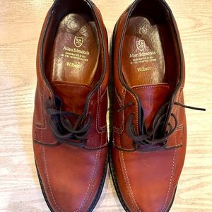 Allen Edmonds Wilber Comfort Shoe men’s brown handcrafted leather derby shoe. 10